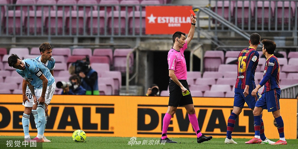 [西甲]巴萨1-2塞尔塔 梅西破门无缘争冠