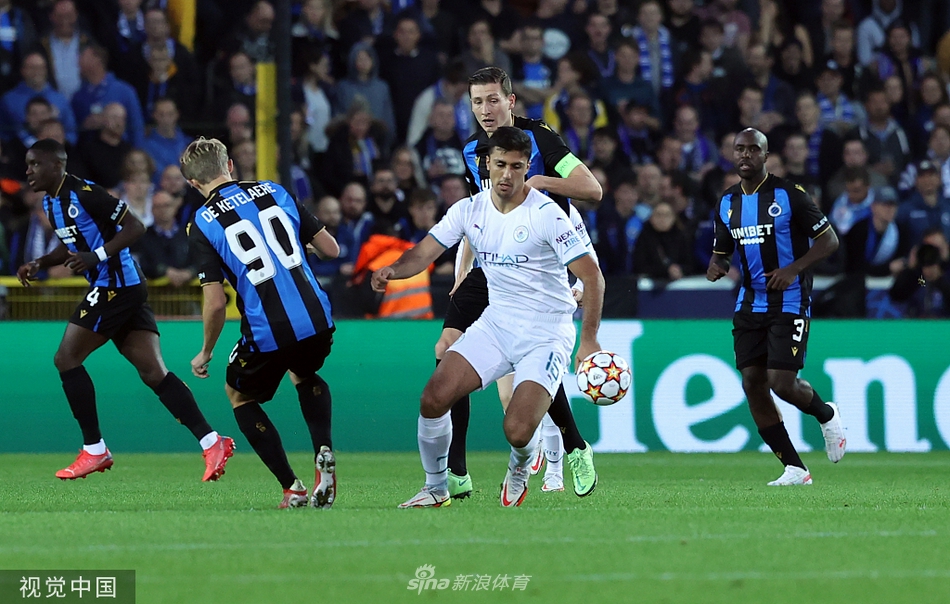 [欧冠]布鲁日1-5曼城 马赫雷斯两球