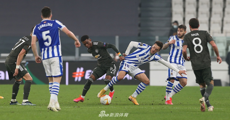 [欧联杯]皇家社会0-4曼联 B费两球