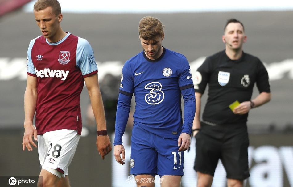 [英超]西汉姆0-1切尔西 维尔纳破门