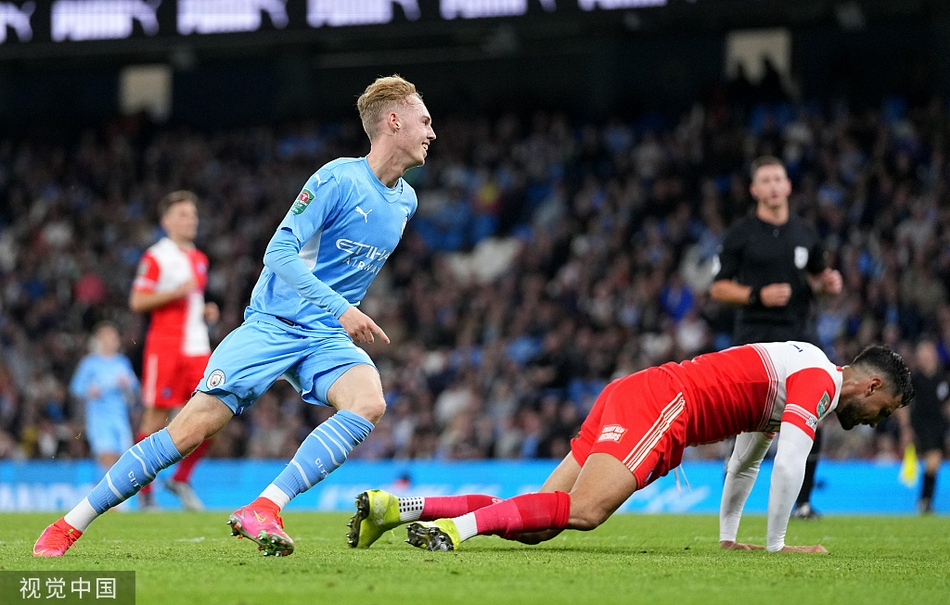 [联赛杯]韦康比1-6曼城 马赫雷斯两球