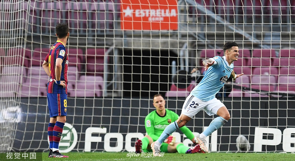 [西甲]巴萨1-2塞尔塔 梅西破门无缘争冠