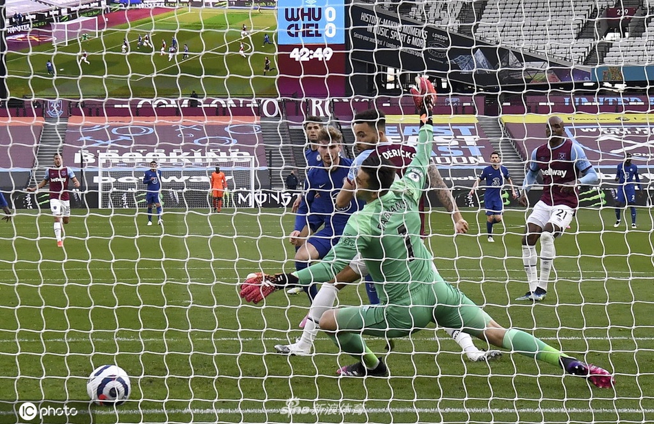 [英超]西汉姆0-1切尔西 维尔纳破门