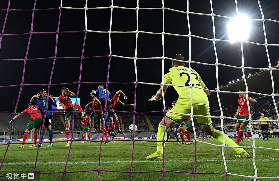 [世预赛]意大利1-1保加利亚 基耶萨破门