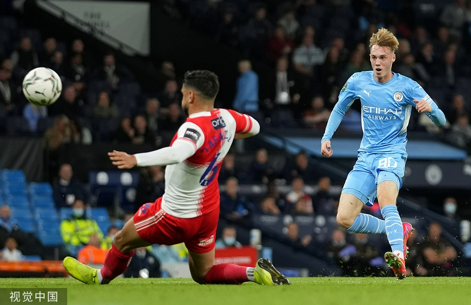 [联赛杯]韦康比1-6曼城 马赫雷斯两球