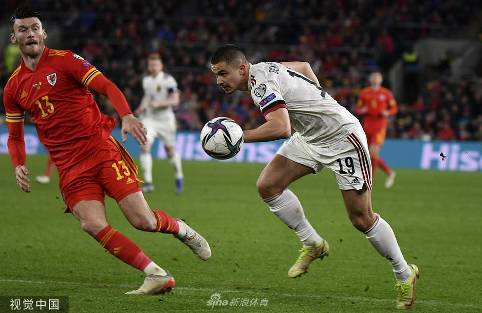 [世预赛]威尔士1-1比利时 德布劳内破门