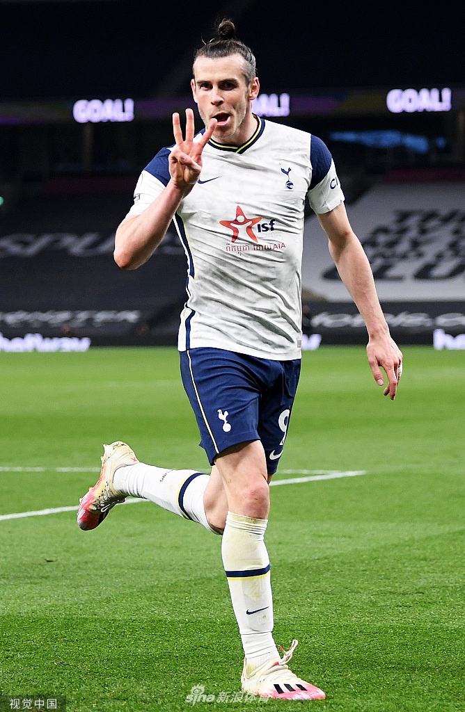 [英超]热刺4-0谢联 贝尔帽子戏法