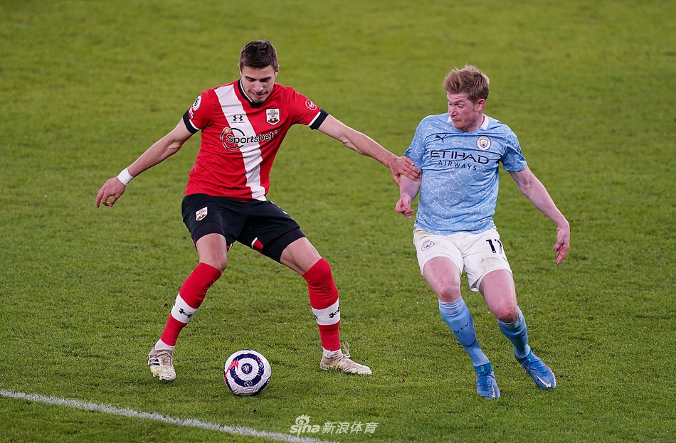 [英超]曼城5-2南安普顿 德布劳内马赫雷斯两球