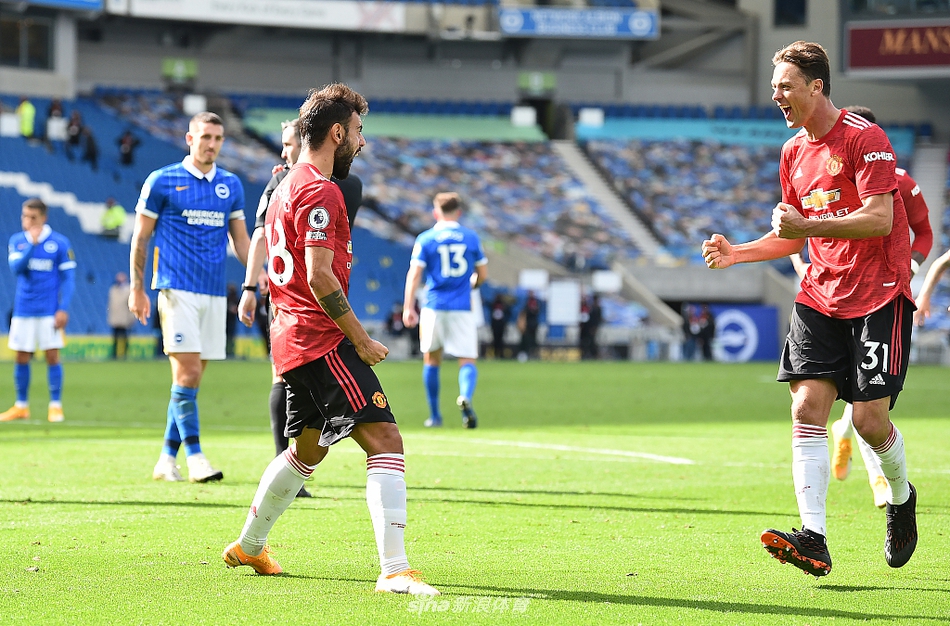 [英超]布莱顿2-3曼联 B费压哨点杀