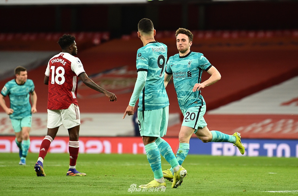 [英超]阿森纳0-3利物浦 若塔两球