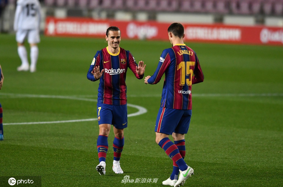 [西甲]巴萨5-2赫塔菲 梅西两射一传