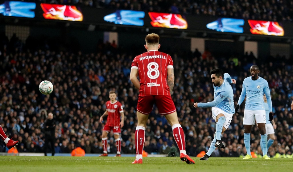 [联赛杯]曼城2-1布里斯托城