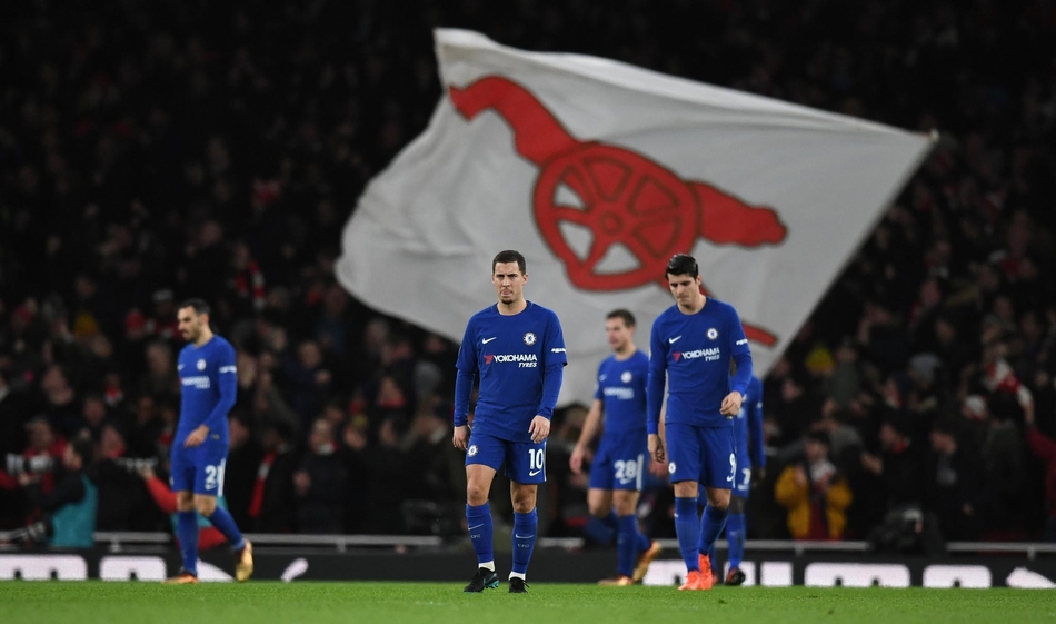 沮丧的切尔西队员