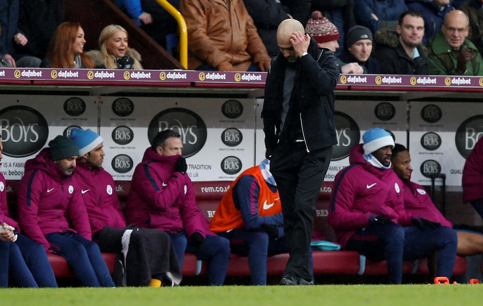 沮丧的瓜迪奥拉