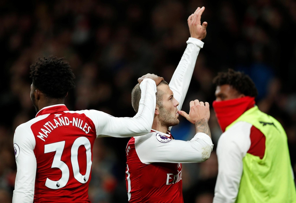 威尔希尔庆祝进球