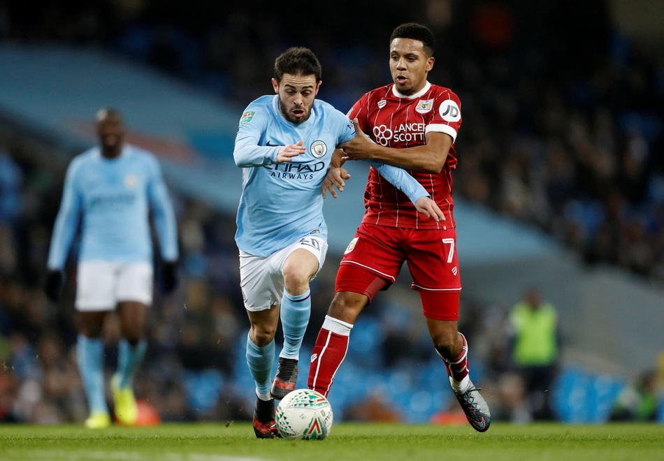 [联赛杯]曼城2-1布里斯托城