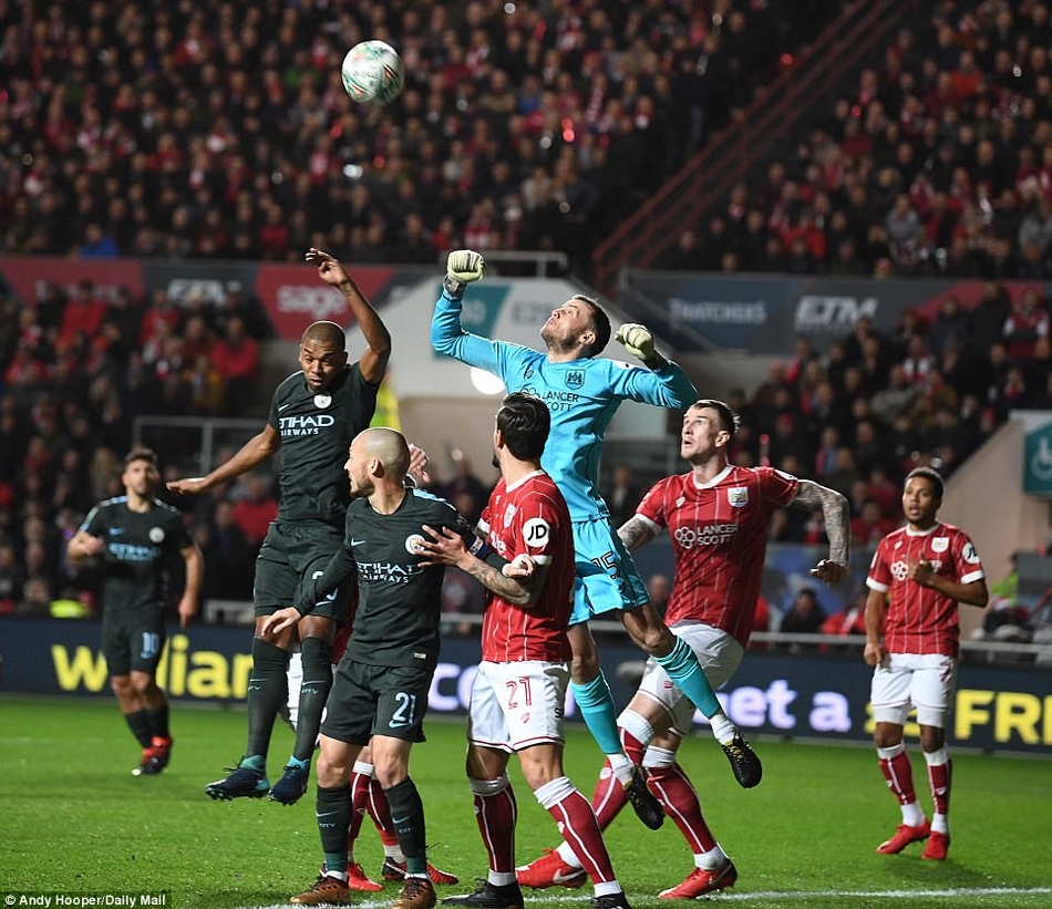 [联赛杯]布里斯托城2-3曼城