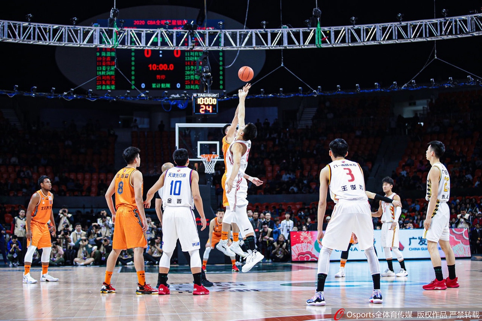 2020年CBA全明星赛:星锐队vs中国大学生篮球战队