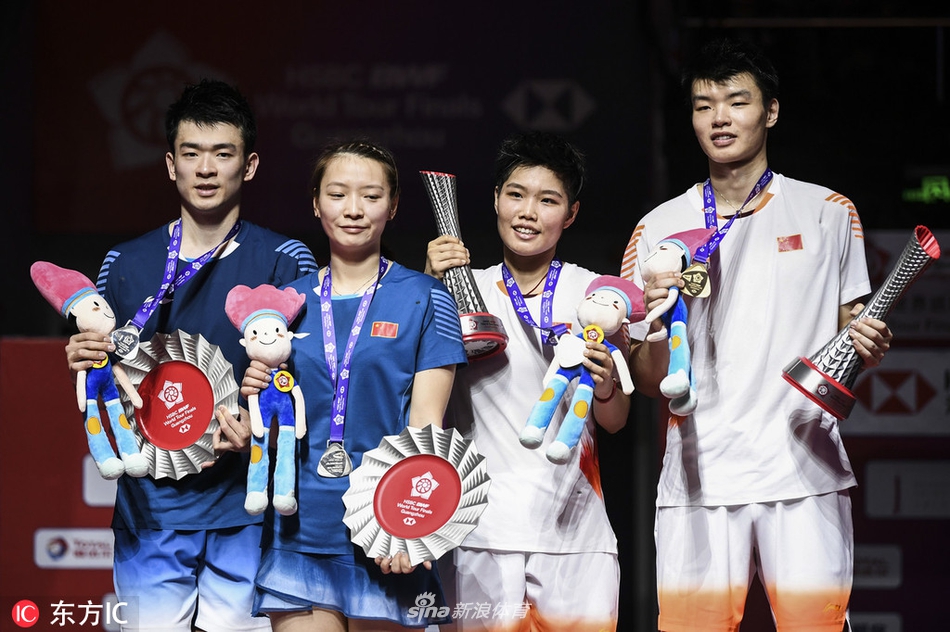 羽联总决赛混双颁奖仪式