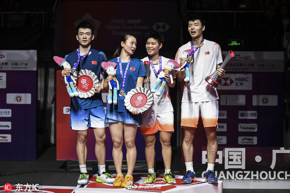 羽联总决赛混双颁奖仪式