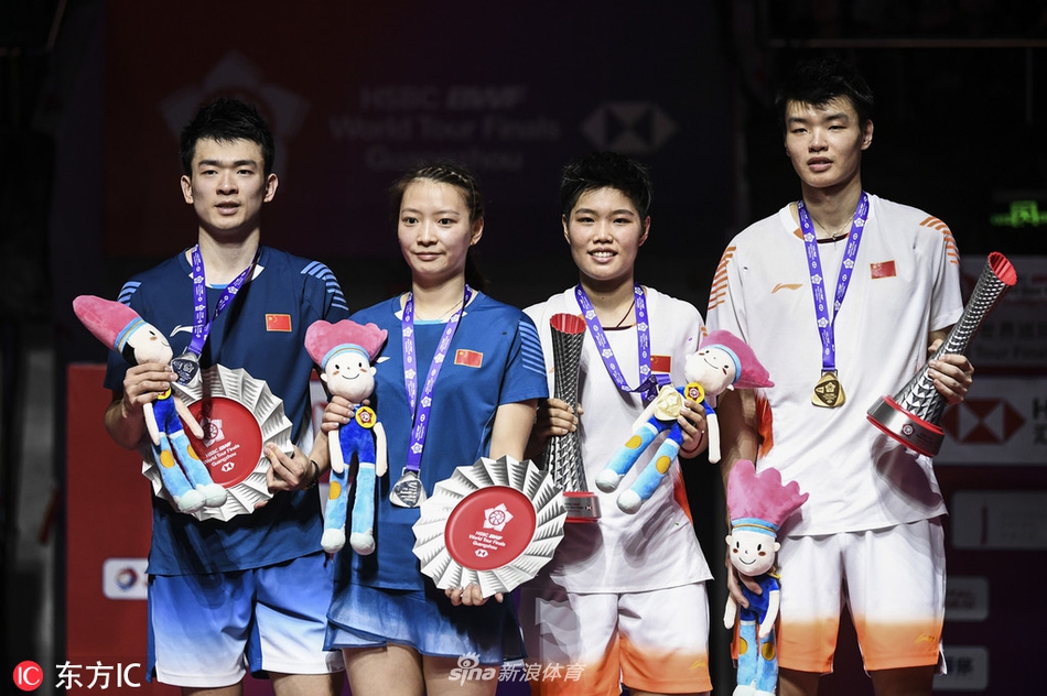 羽联总决赛混双颁奖仪式