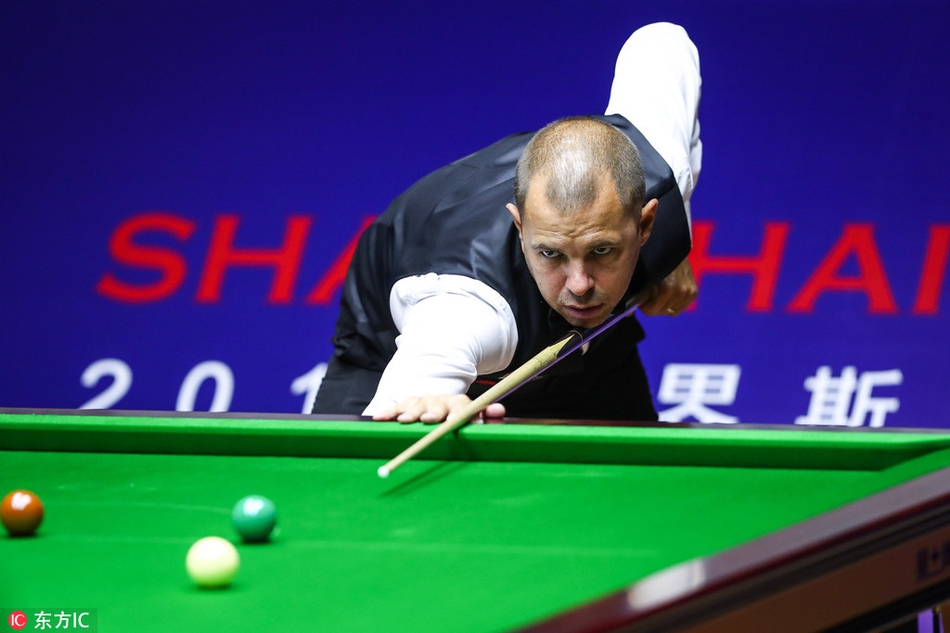 上海大师赛丁俊晖VS霍金斯