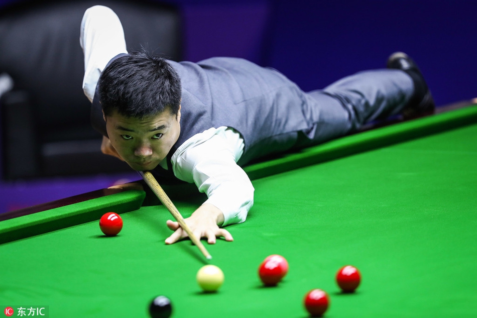 上海大师赛丁俊晖VS霍金斯