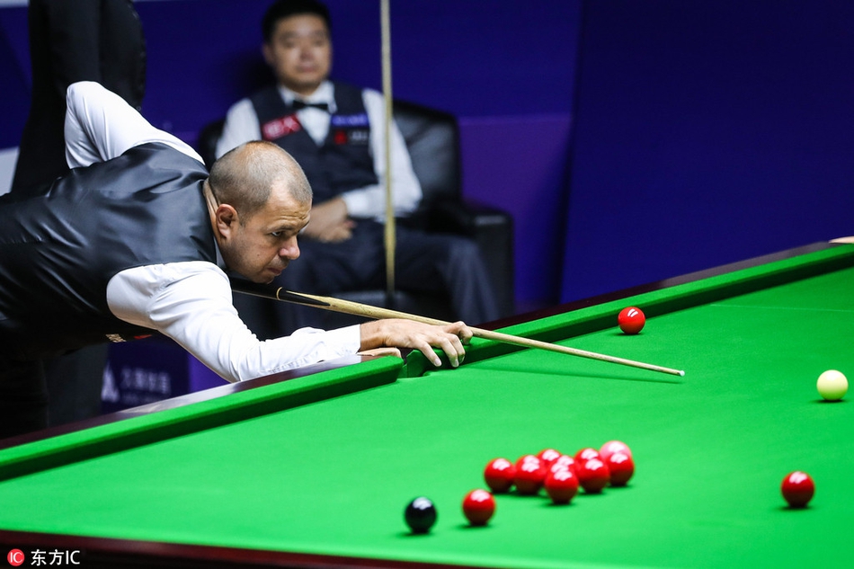 上海大师赛丁俊晖VS霍金斯