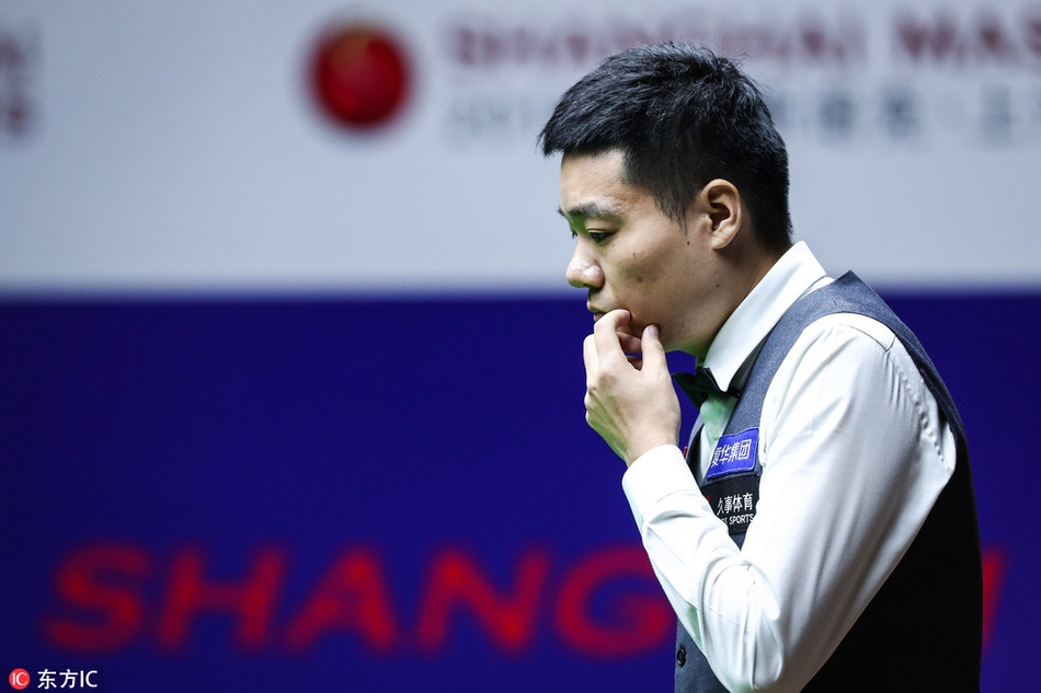 上海大师赛丁俊晖VS霍金斯