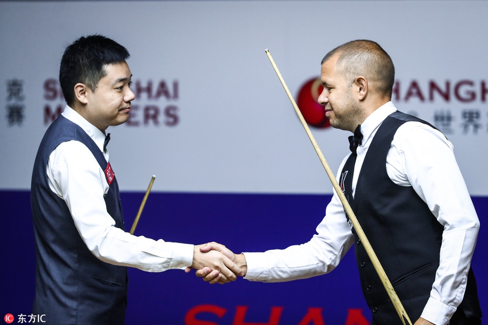上海大师赛丁俊晖VS霍金斯