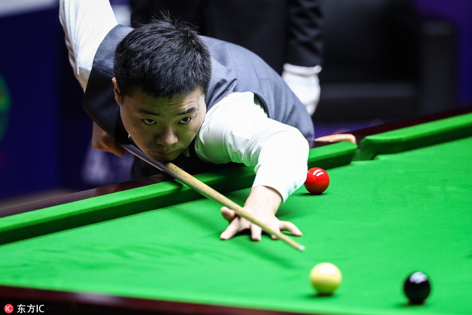 上海大师赛丁俊晖VS霍金斯