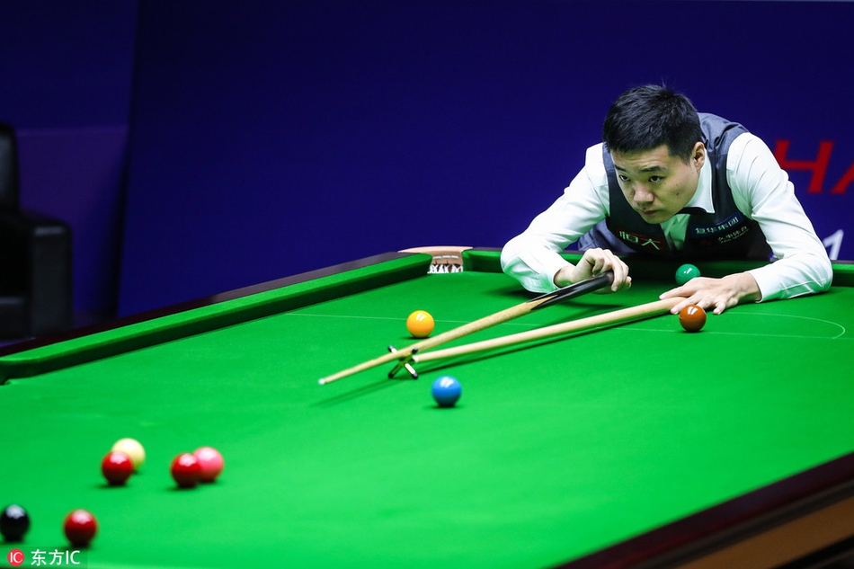 上海大师赛丁俊晖VS霍金斯