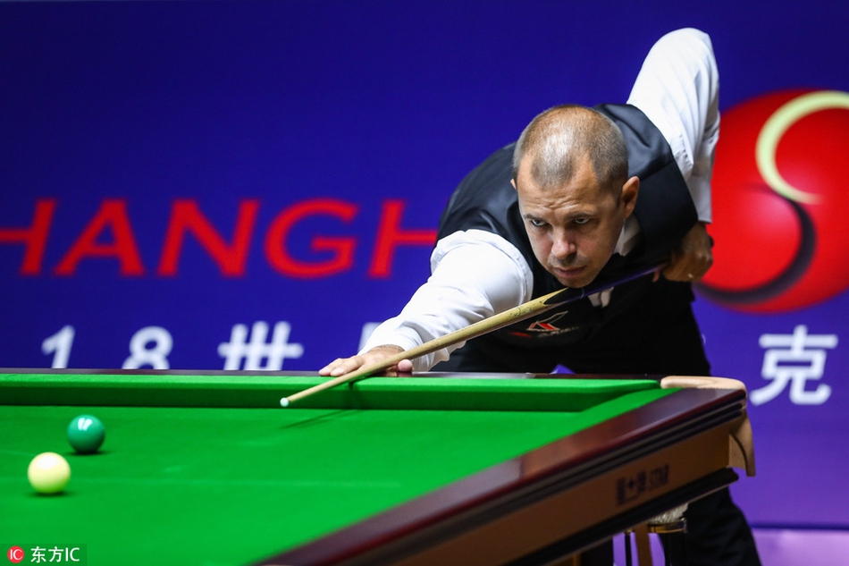 上海大师赛丁俊晖VS霍金斯