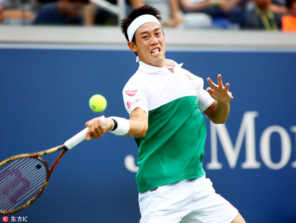 美国纽约,2018年美网男单第3轮,施瓦茨曼1-3锦织圭