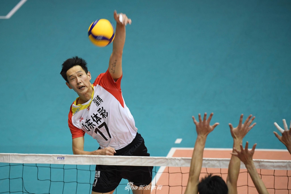 全锦赛山东男排3-0福建