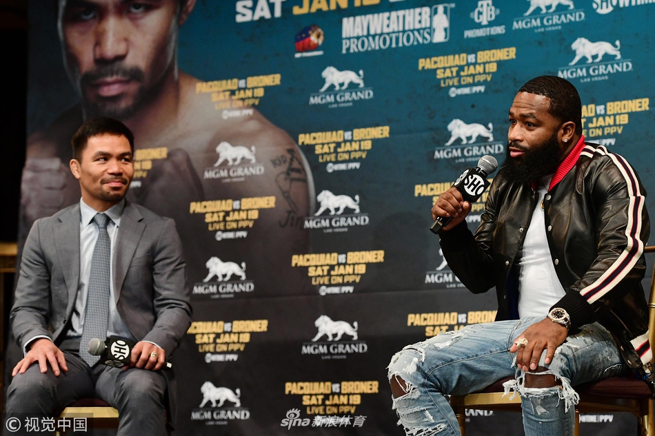 帕奎奥、布罗纳拳赛发布会举行