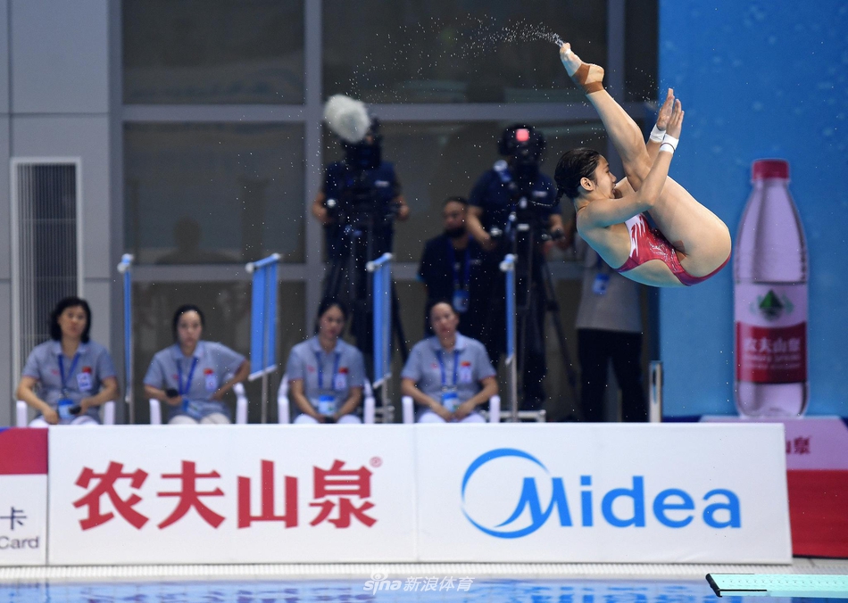 跳水冠军赛赖诗韵一米板夺冠