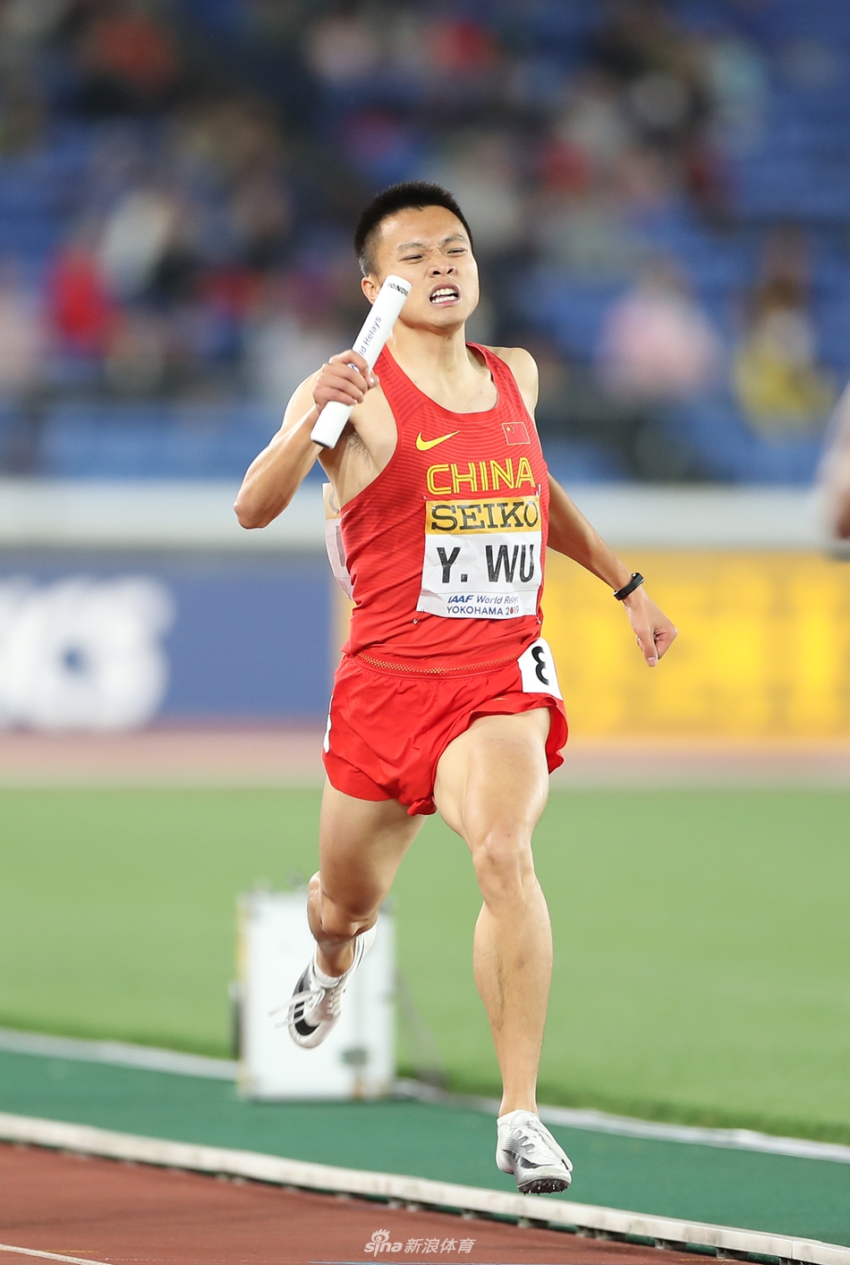 世界接力赛中国男4*400第四