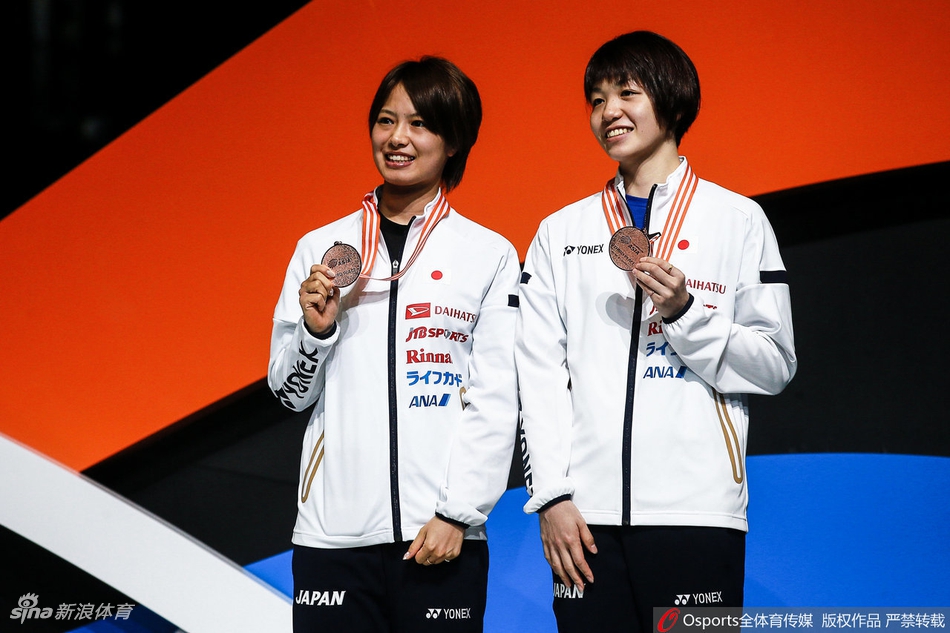 羽毛球亚锦赛女双颁奖仪式