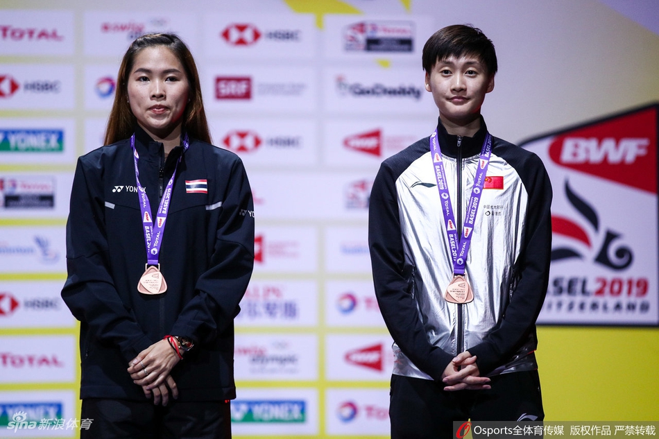 世锦赛女单颁奖仪式