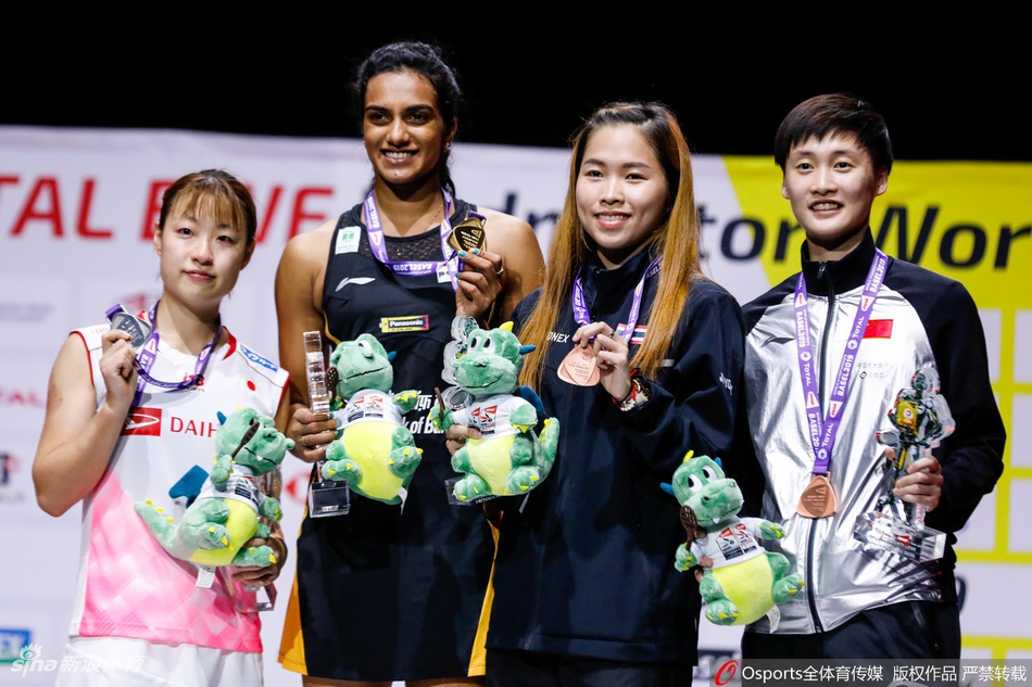 世锦赛女单颁奖仪式