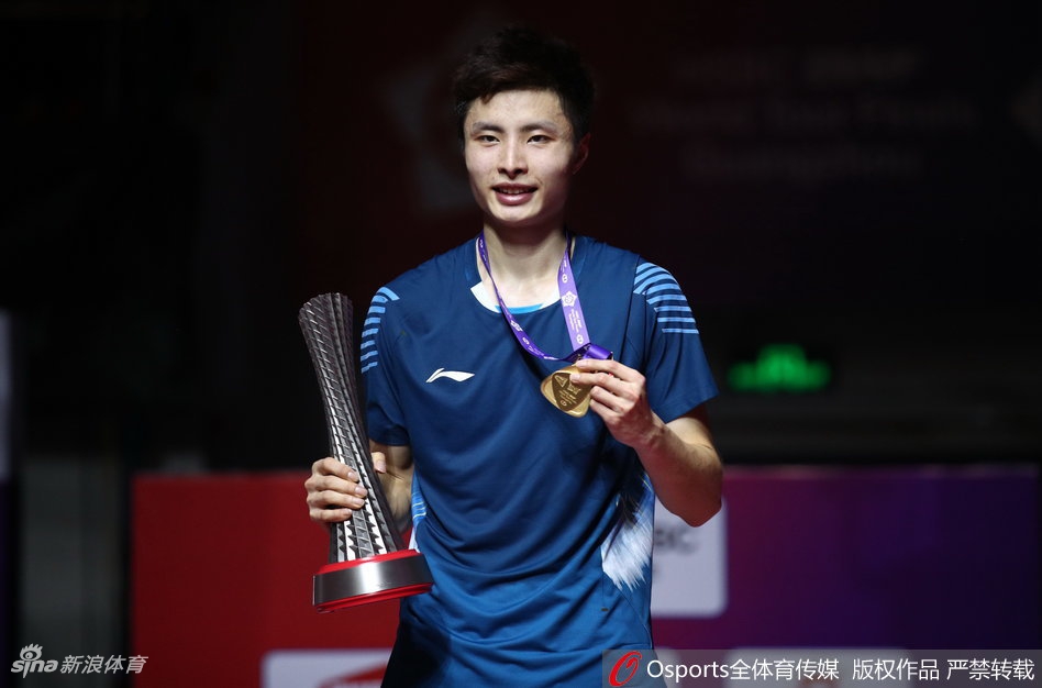 羽联总决赛男单颁奖仪式