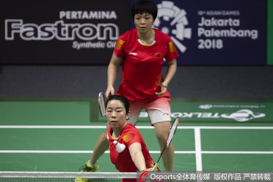 亚运羽球女团中国进决赛