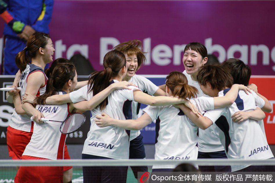 亚运羽球女团日本胜中国夺冠