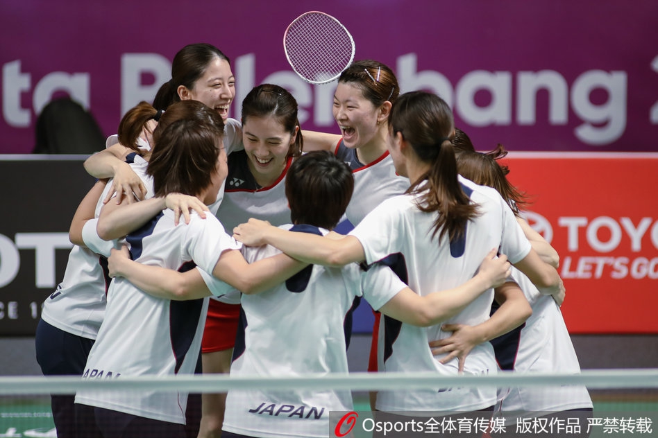 亚运羽球女团日本胜中国夺冠