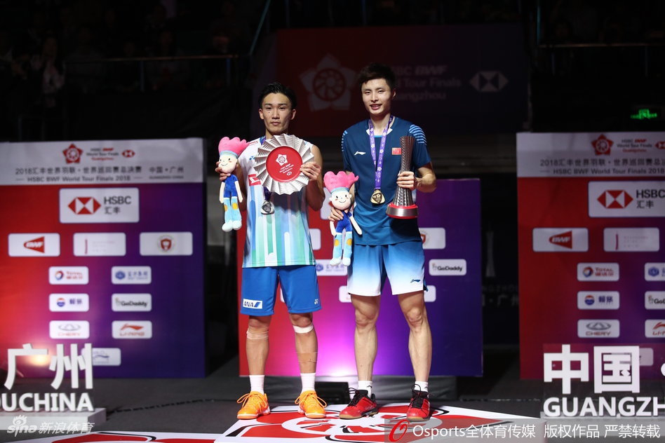 羽联总决赛男单颁奖仪式