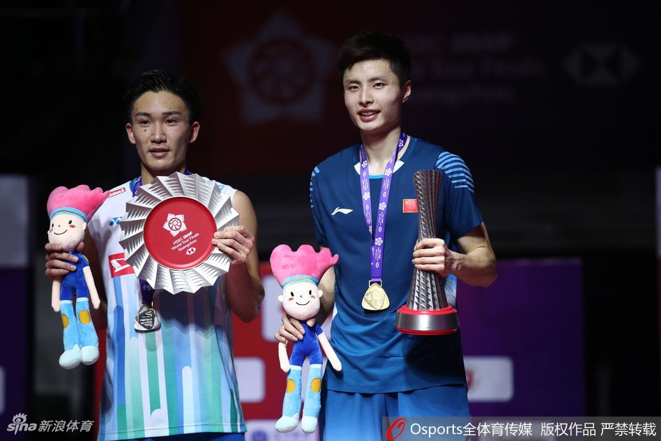 羽联总决赛男单颁奖仪式