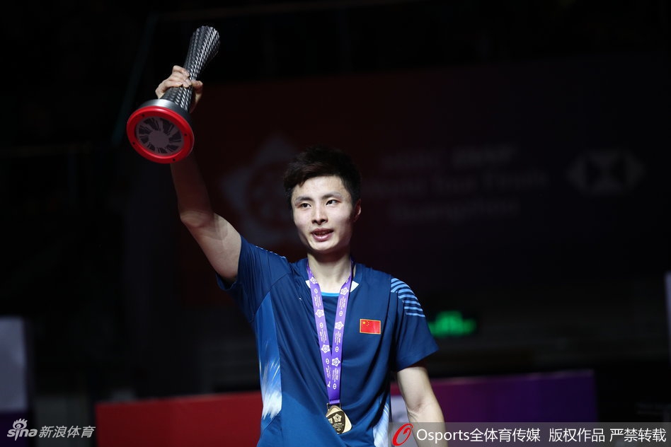 羽联总决赛男单颁奖仪式