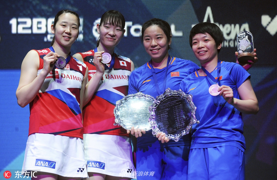 全英女双陈清晨／贾一凡捧杯