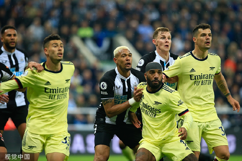 [英超]阿森纳0-2纽卡争四堪忧
